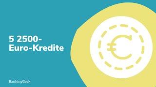 Kredit 2.500 €: günstig und schnell aufs Konto [2023]