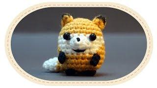 Вязаная лисичка амигуруми. Crochet amigurumi fox.