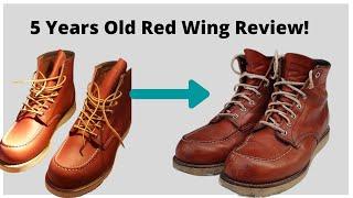 Red Wing 8131 Moc Toe Oro Russet Boots 5 Years Review