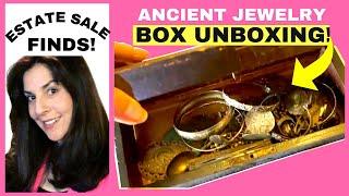 Antique jewellery  Box Unboxing And Estate Sale Finds! Source With Me!