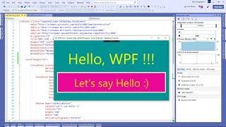 Visual Studio 2019 WPF (C#) How to Create a Simple Hello World Program