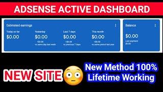 NEW SITE Latest Google Adsense Active Dashboard Tutorial || Adsense Active Dashboard