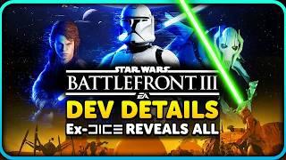 NEW Star Wars Battlefront 3 Details From Ex-DICE Dev Are Sad!