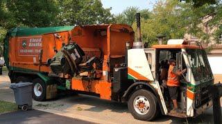 Flood Brothers Mack LEU Labrie Expert Garbage Truck- Automated Yardwaste