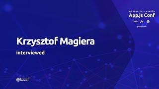 App.js Conf –Krzysztof Magiera interviewed @Studio Live