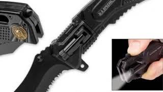 SPECIAL FORCE POCKET KNIFE WITH LED FLASHLIGHT - Ultimate Survival Tool!