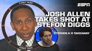 Stephen A.: Stefon Diggs HAS TO RESPOND to Josh Allen  | First Take