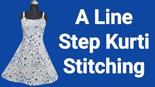 A Line Step Kurti Stitching