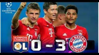 LYON VS BAYERN MUNCHEN (0-3) HIGHLIGHTS SEMIFINAL CHAMPIONS LEAGUE  2019/2020