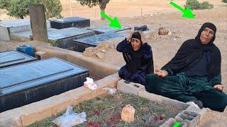 Leila's endless cries at Nourbakhsh's grave... The day that broke everyone's hearts ️
