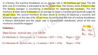 Operation Research - Queuing Theory - Solved Problems