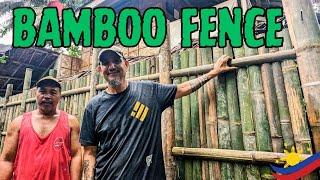 How to Build a Bamboo Fence in the Province. 