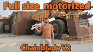 Full-size motorized chainblade V2. For The Emperor!