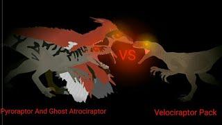 Pyroraptor And Atrociraptor Ghost Vs Velociraptor Pack I The Animation