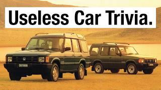 A Series of Useless Automotive Trivia