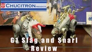 Transformers G1 Dinobots Slag and Snarl Review