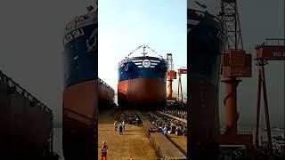 BIG SHIP LAUNCH  #shorts #ship