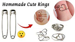 DIY Homemade cute love rings/how to make rings at home/homemade ring/best ring ever!