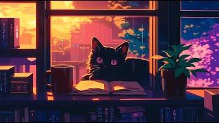 Lofi Black Cat - Music Lofi - Chill and immerse in lofi music - Chill Vibes