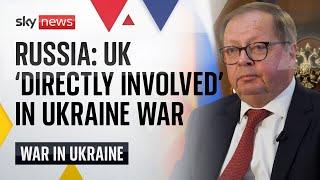 Russian ambassador says UK 'directly involved' in war after Storm Shadow attack | Ukraine War