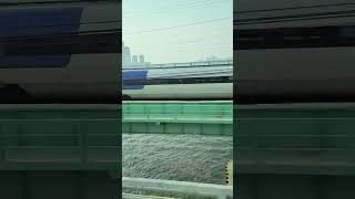 KTX crosses the Hangang river