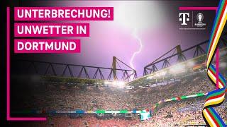 Blitze und Hagel! Deutschland-Spiel wird unterbrochen | UEFA EURO 2024 | MAGENTA TV