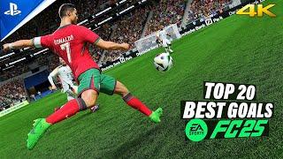 FC 25 | TOP 20 BEST GOALS | PS5 4K