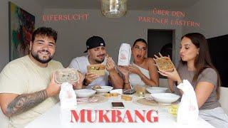 MUKBANG MIT FABIO & LAURA - WER IST AM EIFERSÜCHTIGSTEN? 🫣 WO IST DAS STATEMENT   l SARA & DOLUNAY