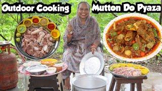 Outdoor Cooking | Mutton Do Pyaza Recipe | Mutton Ka Salan | Mutton Curry Recipe