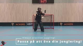 Uppvärmning innebandymålvakt - Warm up floorball goalie