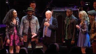 Mike Stoller on stage at SMOKEY JOE'S CAFE