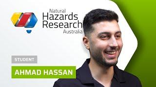 Ahmad Hassan, PhD student Natural Hazards Research Australia and Victoria University @ #FBF24