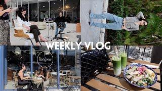 weekly vlog  haircut/blowout, reformer pilates, buying the iPhone 15 pro, Maman Miami, GHD event