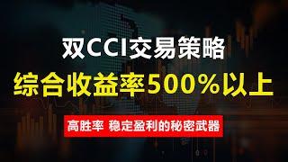 双CCI交易策略，综合收益率500%以上，胜率70%以上的交易策略！K線技術分析，新手老手都適用！