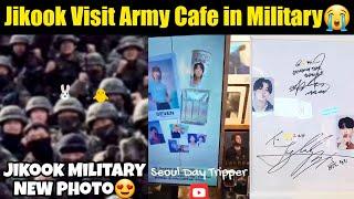 Jikook Visit Army Cafe in Military  Jimin Jungkook New Military Video with Unit 