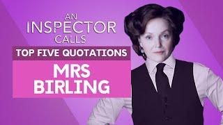 Mrs Birling - Top Five Quotations | 'An Inspector Calls'