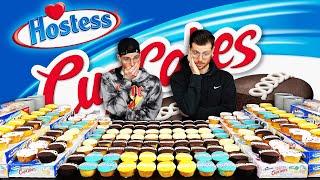 146 HOSTESS CUPCAKES CHALLENGE! | 25,000 Calories | Twins vs Food