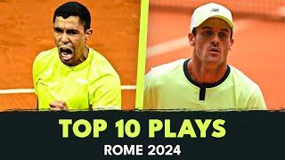 Monteiro's Tweener; Paul's One-Handed Backhand & More | Rome 2024 Top 10 Plays