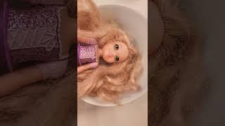 Fabric softener will fix matted doll hair