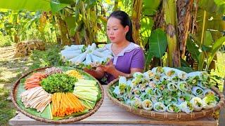 2 years of building a life: Recipe & process of making Tofu, Pho rolls, Spring rolls market to sell.