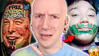 Stop Tattooing Faces ON YOUR FACE!! | New Tattoos Gone Wrong | Roly