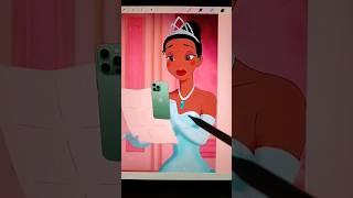 Glowup Princesse Disney #disney #glowup #artwork #transformation #shortswithzita #shorts #digitalart