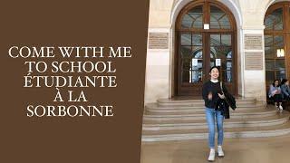 COME WITH ME TO SCHOOL | STUDENT IN PARIS, PANTHEON, SORBONNE LA "VRAI"