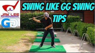 MY ATTEMPT AT THE GEORGE GANKAS PIVOT AND TURN GOLF SWING #GGSWINGTIPS