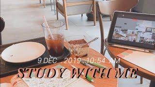 ️ 카페에서 같이 공부해요 / Study with me cafe asmr / christmas music / starbucks 카페소음 / real time