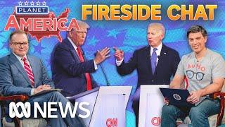 Face-off! Join Chas and John for a Biden-Trump debate special | Planet America | ABC News