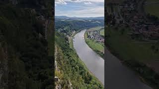 Bastei bridge above Elba river near Dresden