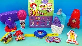 2014 McDonalds Ronald and Friends Back to School Happy Meal set of 8 toys Video Review