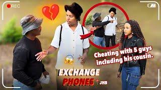 Making couples switching phones for 60sec   SEASON 3 SA EDITION | EPISODE 201 |