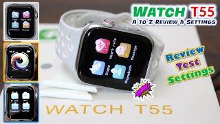 T55 Dual Strap Smart Watch A to Z Review Settings | Smart Watch Settings | Bluetooth | How To Use